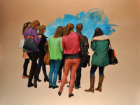 Enrique Campuzano, Opus 928, óleo sobre tela, 120 x 150 cm., 2016